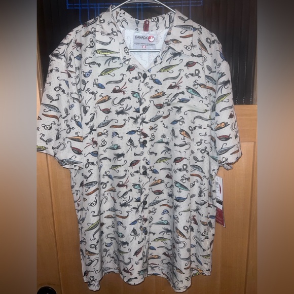 NWT CANADA Weather Gear Shirt size XXLarge Breathable FISHING - Picture 1 of 5